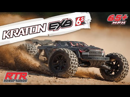 Arrma 1/8 KRATON 6S BLX 4X4 EXtreme Bash Speed Monster Truck RTR, Black