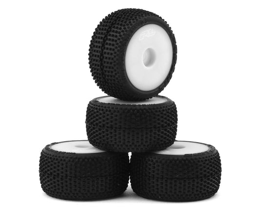 Pro-Line Losi® Micro-T™ Blockade Pre-Mounted Tires (White) (4)
