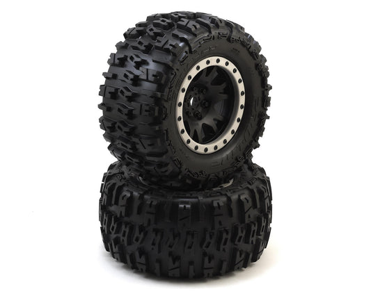 Proline Trencher - Pro-Loc Pre-Mounted All Terrain Tires (MX43) w/Impulse Pro-Loc Wheels (Black) (2)