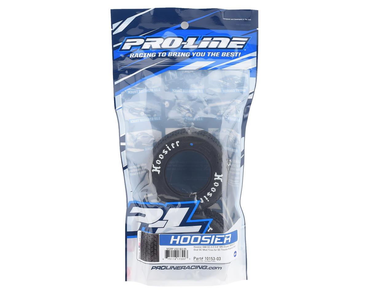 Proline Hoosier G60 SC 2.2/3.0" Dirt Oval SC Mod Tires (2)