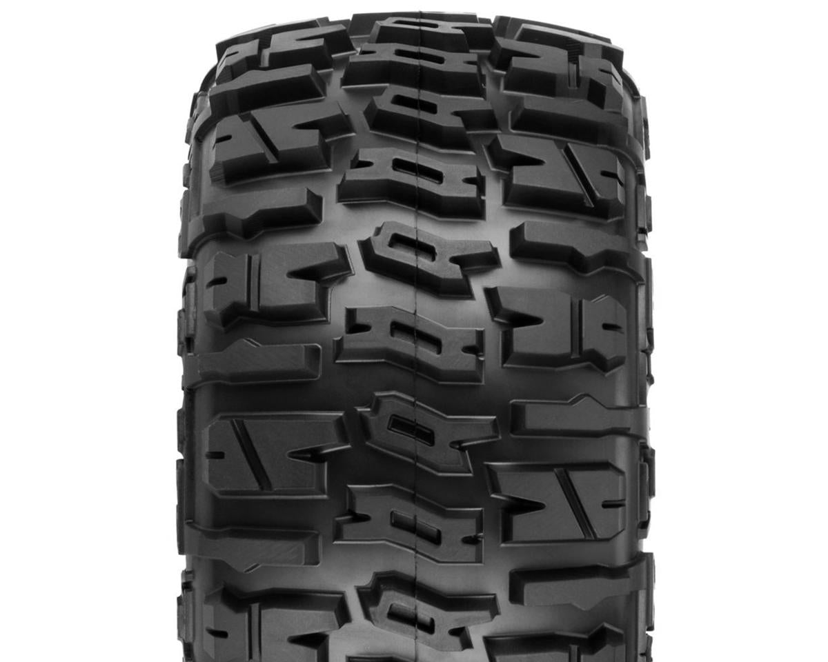 Pro-Line Trencher LP 3.8" Pre-Mounted Truck Tires (2) (Black) (M2) w/Raid 8x32 Removable Hex Wheels