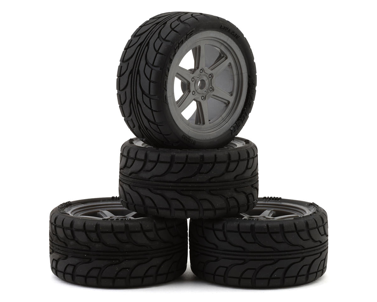 Pro-Line Losi® NASCAR® 1/12 Avenger Pre-Mounted Tires (4)  w/Overdrive Wheels