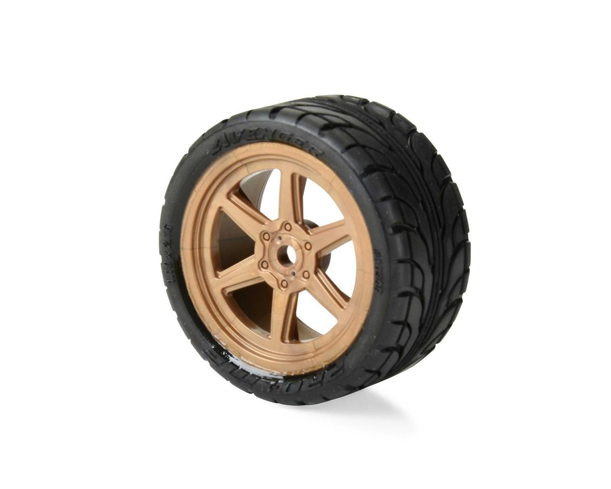 Pro-Line Losi® NASCAR® 1/12 Avenger Pre-Mounted Tires (4)  w/Overdrive Wheels
