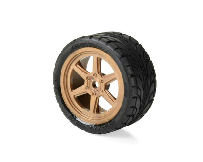 Pro-Line Losi® NASCAR® 1/12 Avenger Pre-Mounted Tires (4)  w/Overdrive Wheels