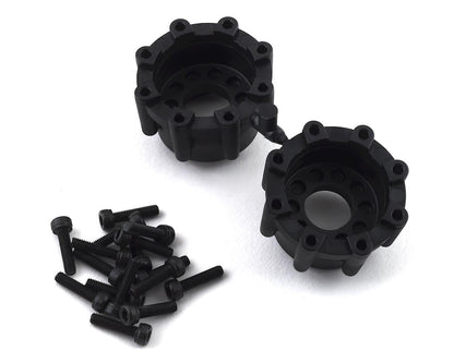 Proline Sling Shot 3.8" Tire w/Raid 8x32 Wheels (2) (Black) w/Removable Hex