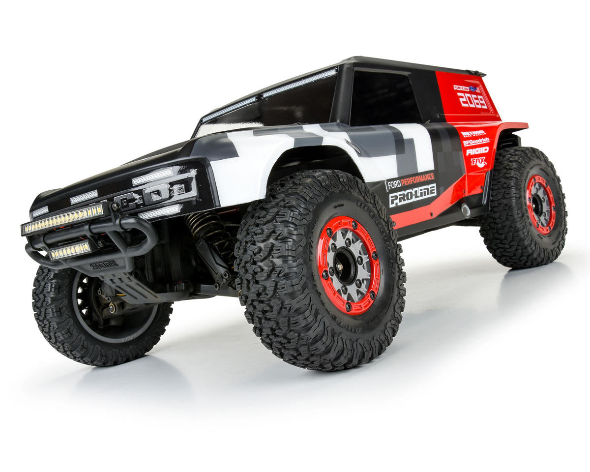 Pro-Line Raid Bead-Loc 2.2/3.0" Short Course Wheels (Red/Gray) (2) w/12mm & 14mm Removable Hex