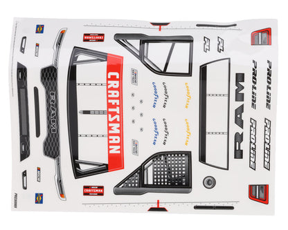 Pro-Line Losi NASCAR 2026 Ram 1500 Truck Pre-Trimmed Body (Clear)