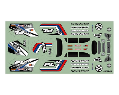 Pro-Line Losi® Micro-T™ 1/28 VW Baja Bug Body (Clear)