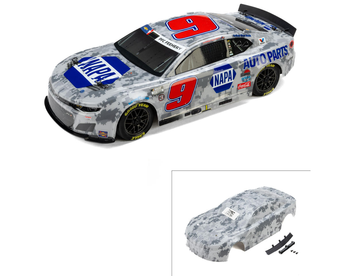 Pro-Line Losi NASCAR® Chase Elliott #9 NAPA Chevy Camaro Pre-Painted Body (Digital Camo) (Limited Edition)