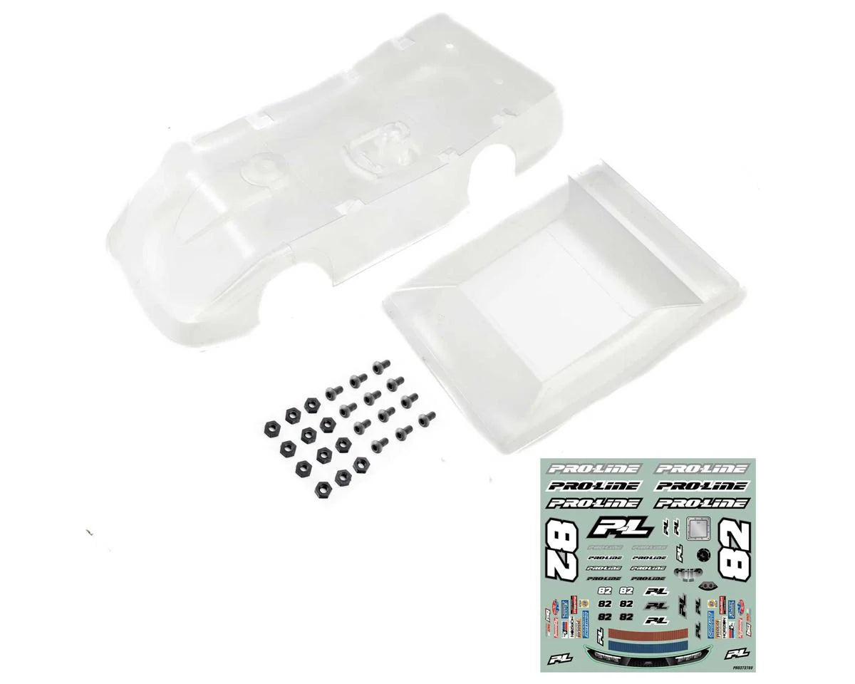 Pro-Line Dirt Late Model Tombstone Hi-Performance 1/12 Pre-Trimmed (Clear)