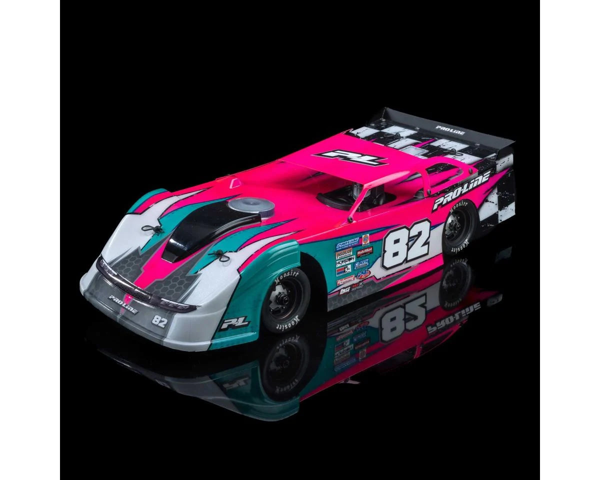 Pro-Line Dirt Late Model Tombstone Hi-Performance 1/12 Pre-Trimmed (Clear)