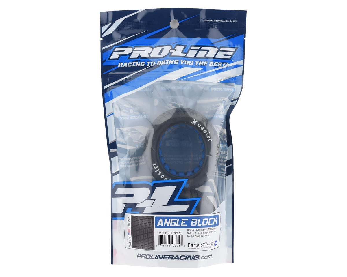 Pro-Line Hoosier Angle Block Dirt Oval 2.2" Rear Buggy Tires (2) (M4)