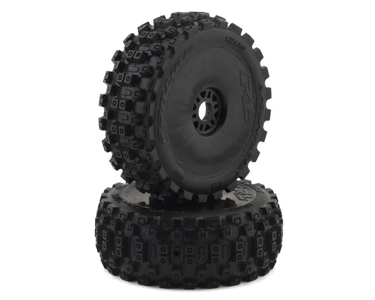 Proline Badlands MX - Pre-Mounted 1/8 Buggy Tires (2) (M2) w/Velocity V2 Wheel