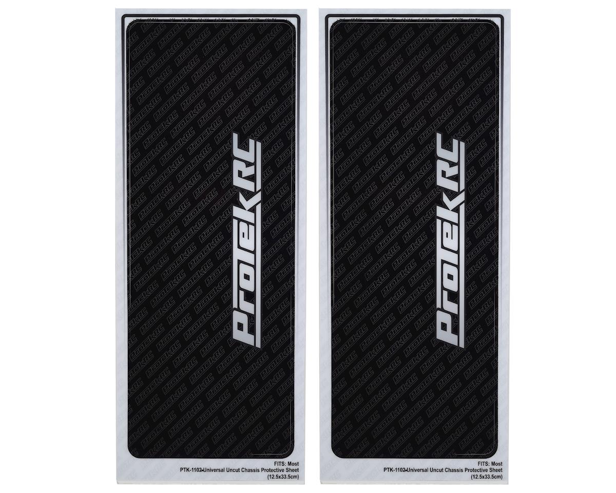 ProTek RC Universal Chassis Protective Sheet (Black) (2) (12.5x33.5cm)