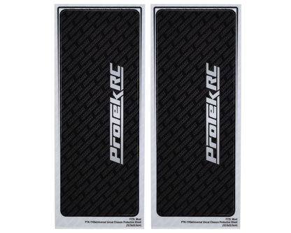 ProTek RC Universal Chassis Protective Sheet (Black) (2) (12.5x33.5cm)