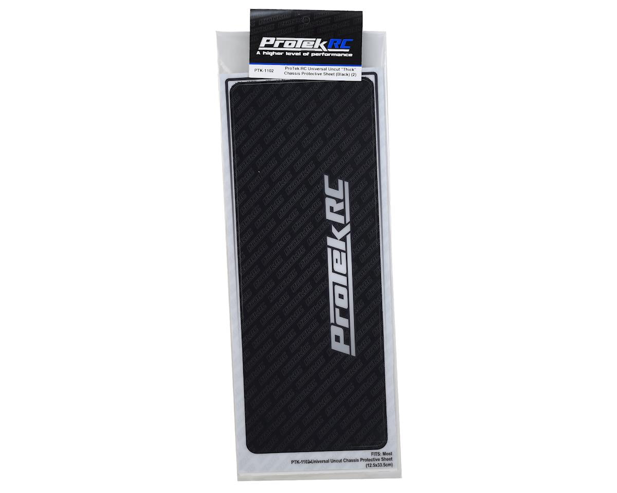 ProTek RC Universal Chassis Protective Sheet (Black) (2) (12.5x33.5cm)