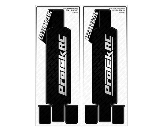 ProTek RC Team Associated B74.2 Chassis Protector (2) (Black)