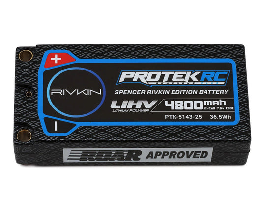 ProTek RC Spencer Rivkin 2S 130C Low IR Si-Graphene + HV ULCG Shorty LiPo Battery (7.6V/4800mAh)