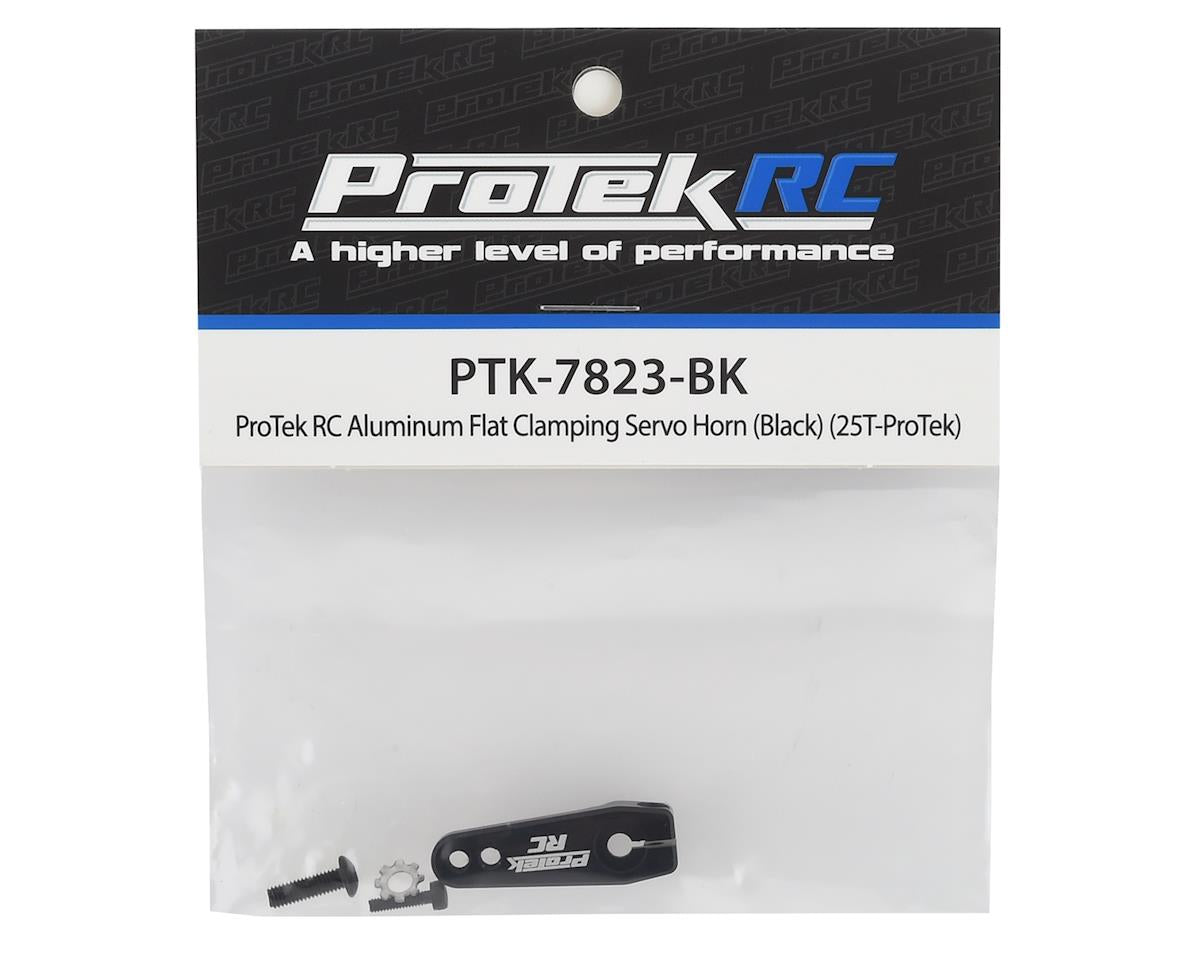 ProTek RC Aluminum Flat Clamping Servo Horn (Black) (25T-ProTek)