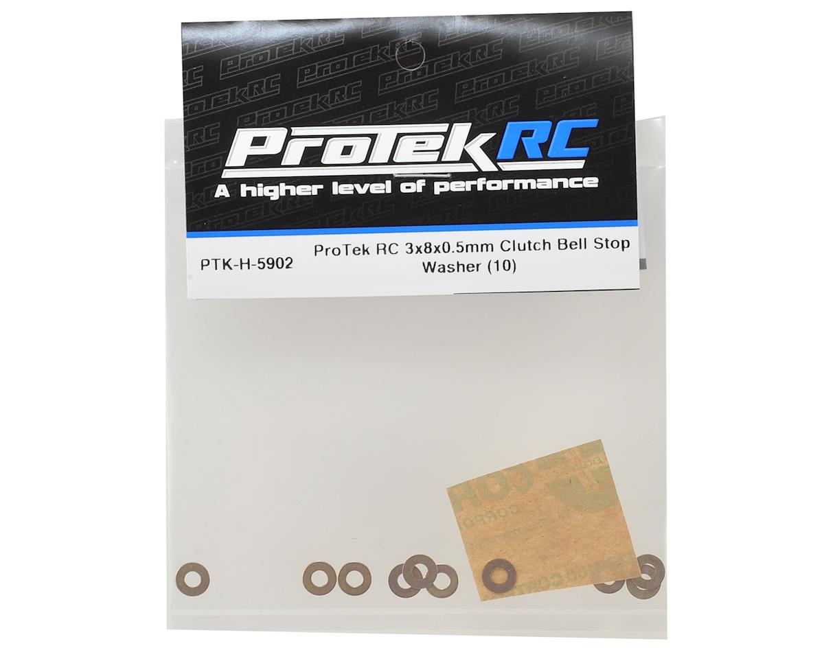 ProTek RC 3x8x0.5mm Clutch Bell Stop Washer (10)