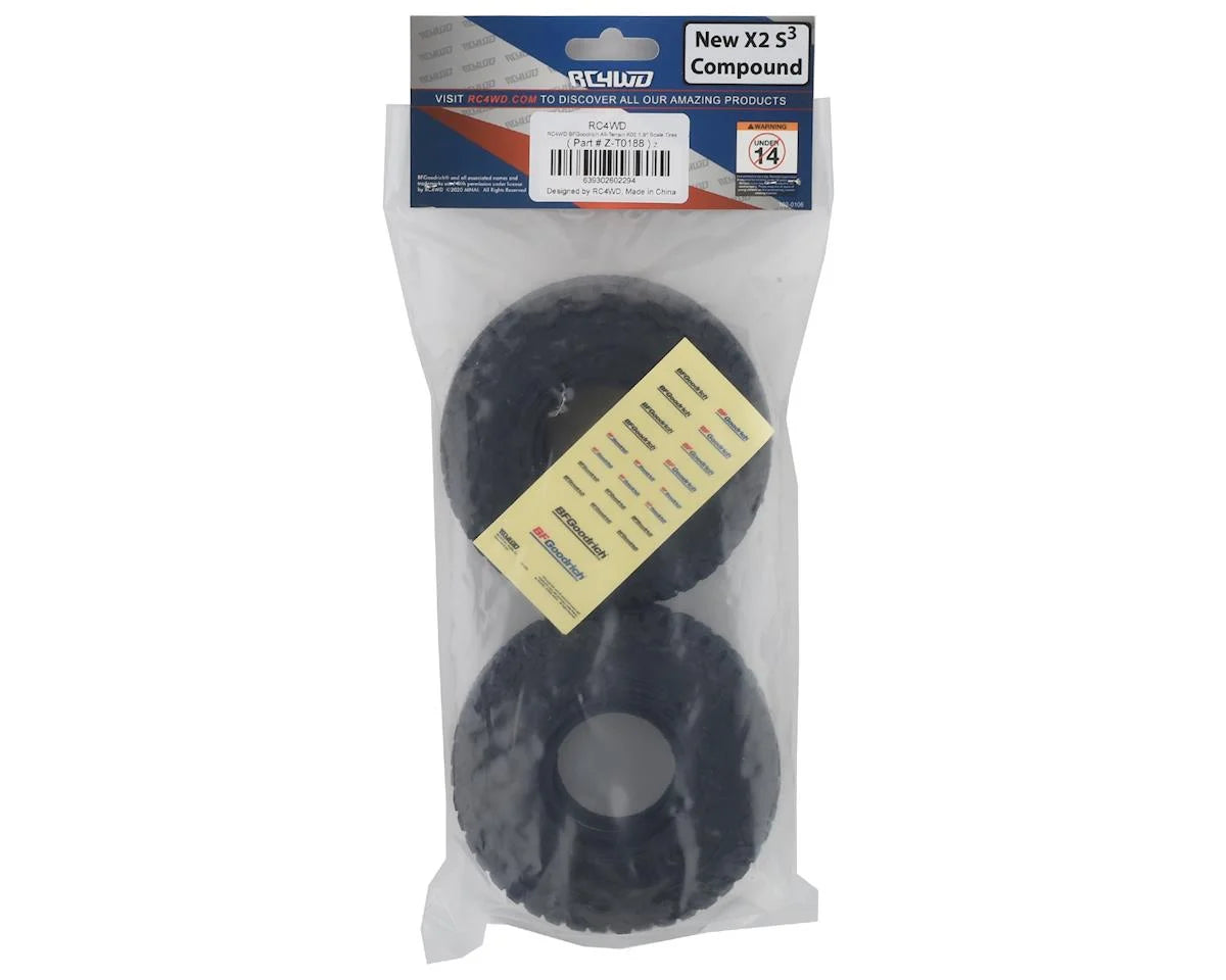 RC4WD BFGoodrich All-Terrain K02 1.9" Scale Rock Crawler Tires (2) (X2S3)