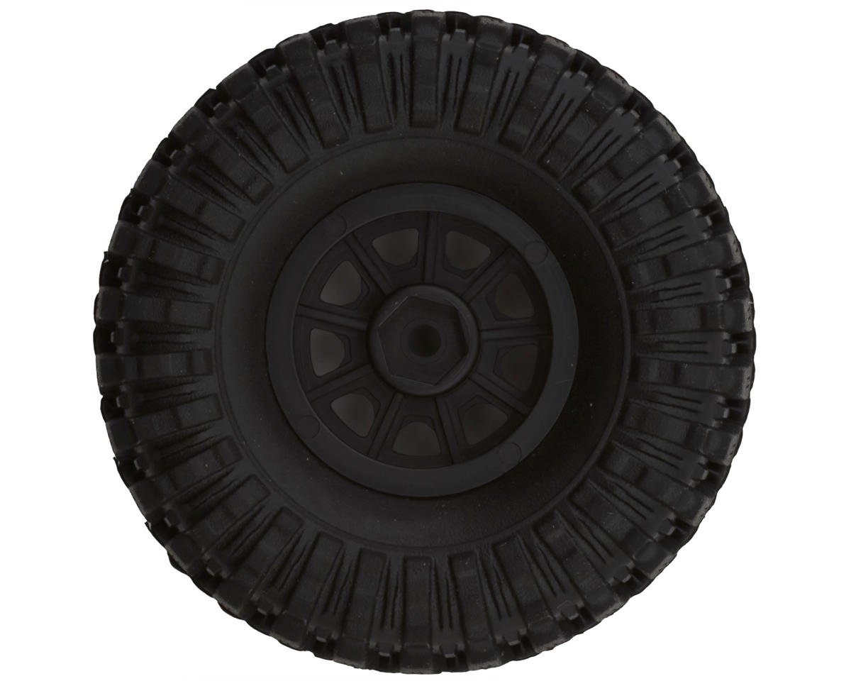 Redcat Ascent 32 Pre-mounted 1/32 Rock Crawler Tires (Black) (4)