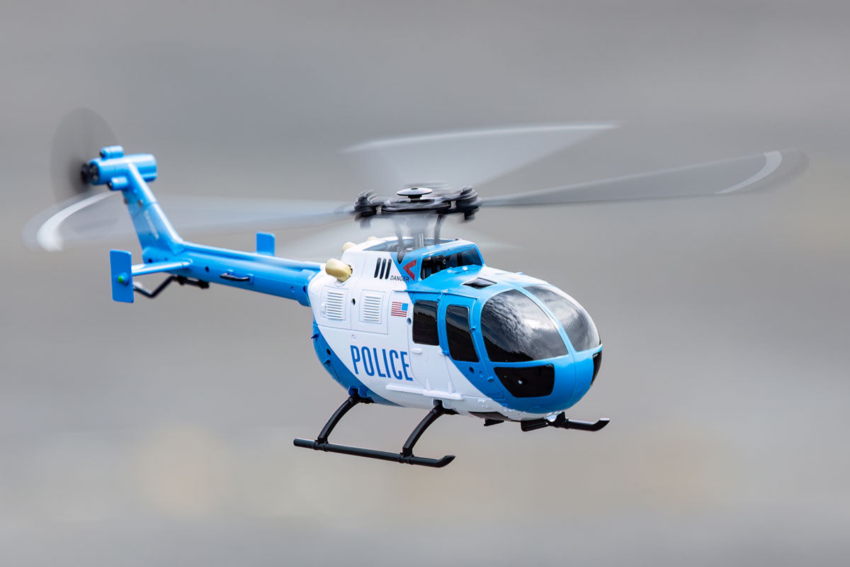 Rage RC Hero-Copter, 4-Blade RTF Helicopter; Police