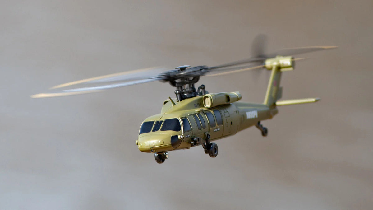 Rage RC Hero-Copter BL, 4-Blade RTF Helicopter; Army