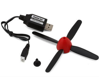 Rage RC P-51D Mustang Brushless Micro Warbird RFT (Ready-for-Transmitter) Electric Airplane (500mm) w/Pass