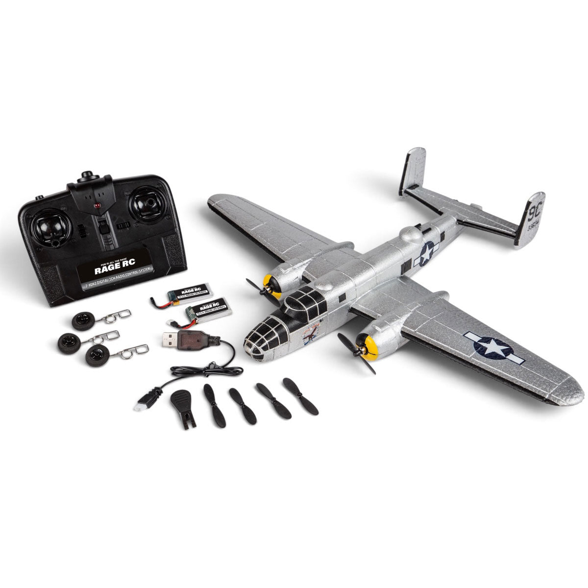 Rage RC Micro B-25 3-Channel RTF Micro Warbird