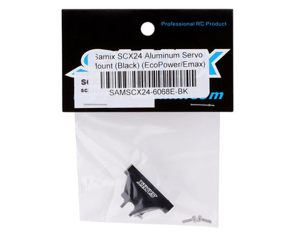 Samix SCX24 Aluminum Servo Mount (Black) (EcoPower/Emax)