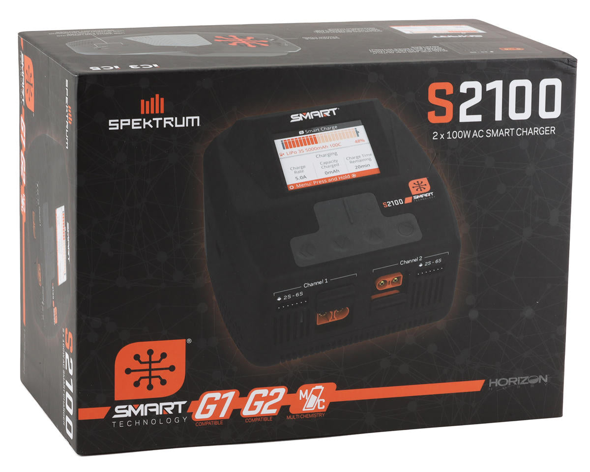 Spektrum S2100 G2 AC 2x100W Smart Charger