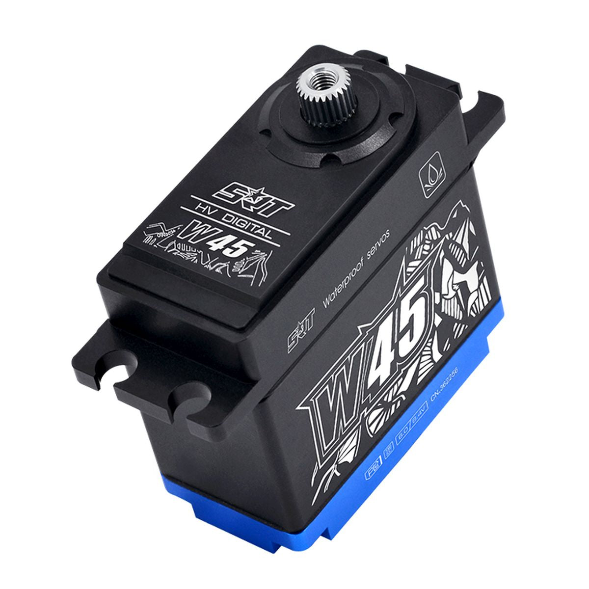 SRT W45 Standard HV Coreless Waterproof Servo, .18sec / 624.9oz @ 8.4V