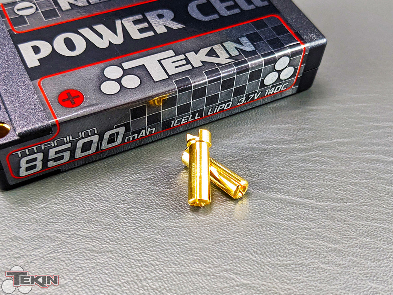 Tekin Titanium Power Cell 1S LiPo Battery 140C (3.7V/8500mAh) w/5mm Bullets TEKTT1651