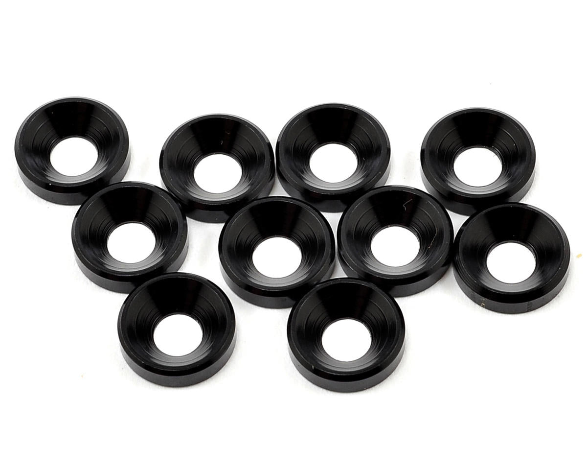 M4 Cuntersunk Washers (10) (Black) Tekno