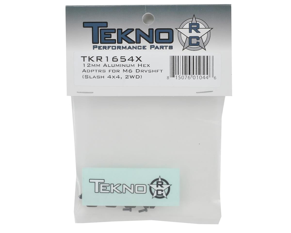 Tekno RC 12mm Aluminum M6 Driveshaft Hex Adapter Set (4)