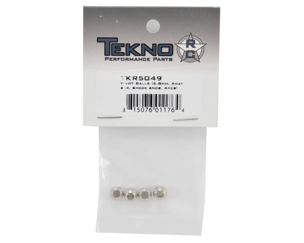 Tekno RC Steel 6.8mm Sway Bar & Shock End Pivot Ball Set (4)