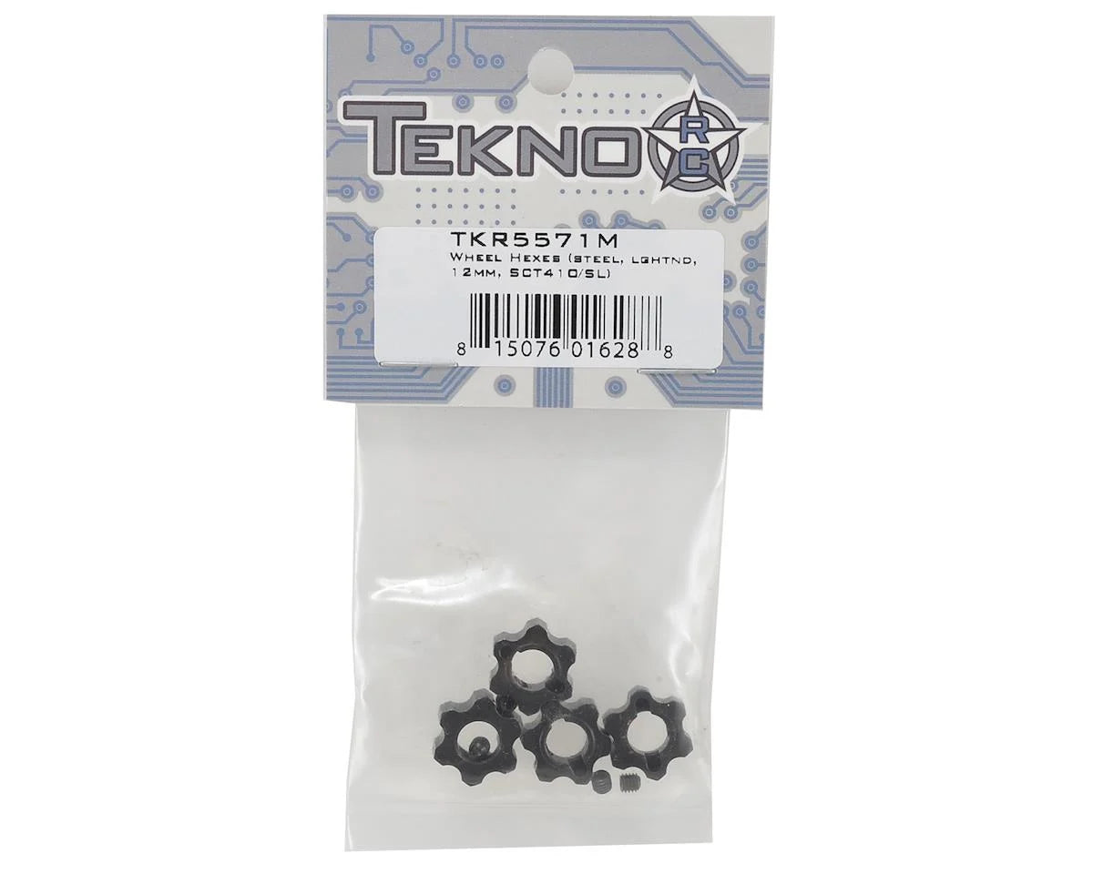 Tekno RC Lightened 12mm Wheel Hexes (4)