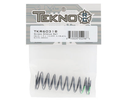 Tekno RC 83mm Rear Shock Spring Set (Green) (1.5 x 10.25T) (2)