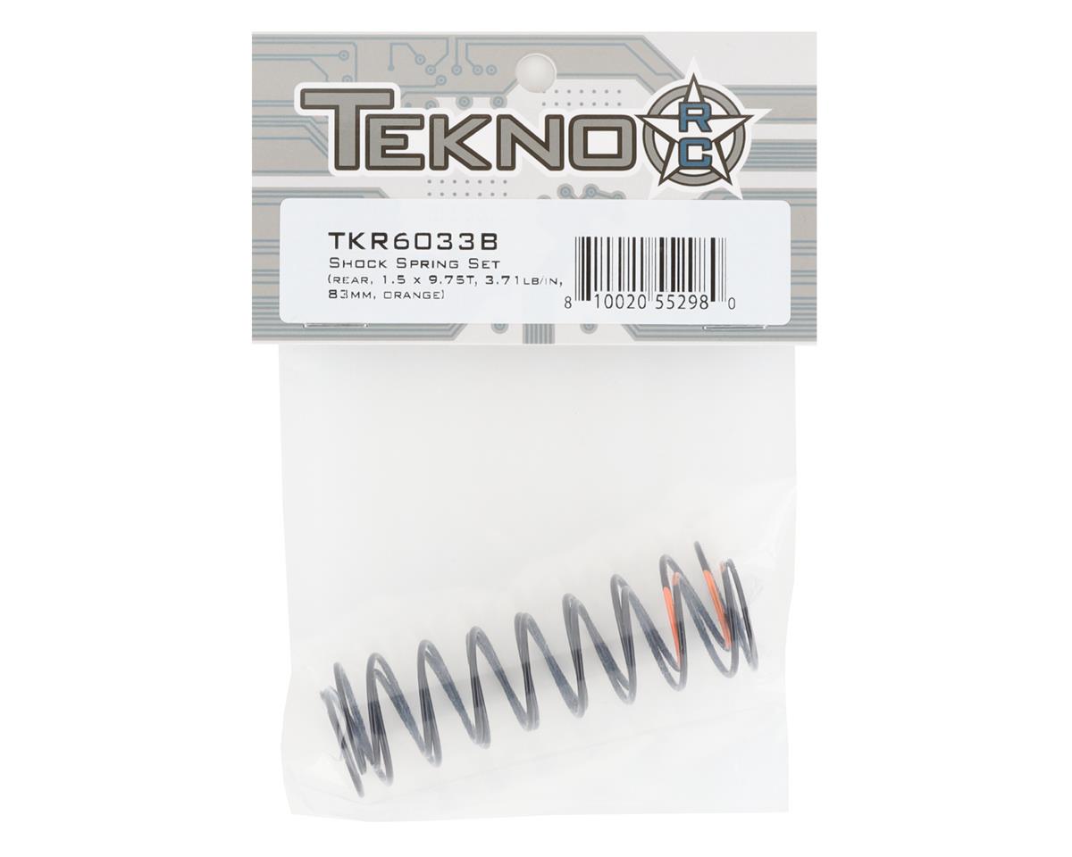 Tekno RC 83mm Rear Shock Spring Set (Orange) (1.5 x 9.75T) (2)