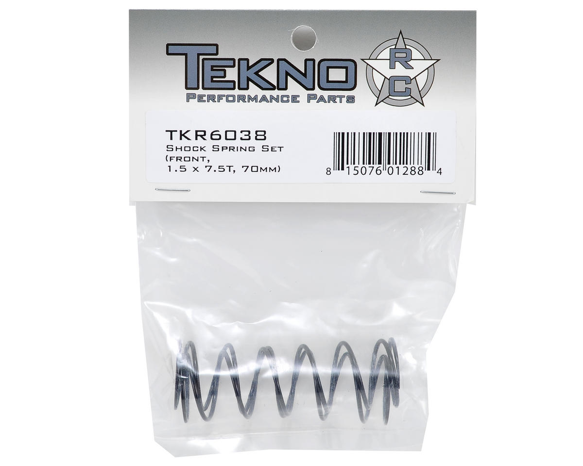 Tekno RC 70mm Front Shock Spring Set (Orange) (1.5 x 7.5T) (2)