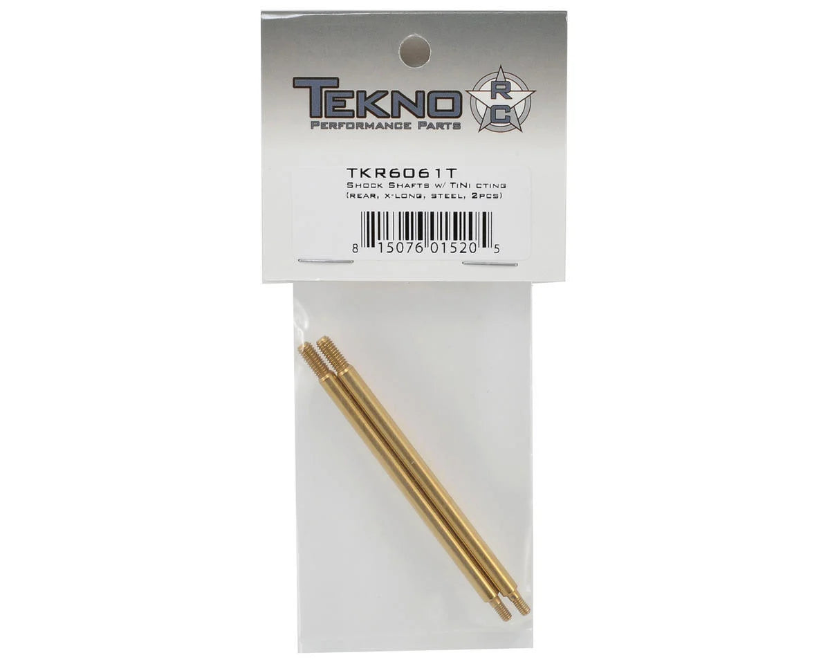 Tekno RC Steel Ti-Nitride X-Long Rear Shock Shafts (2)