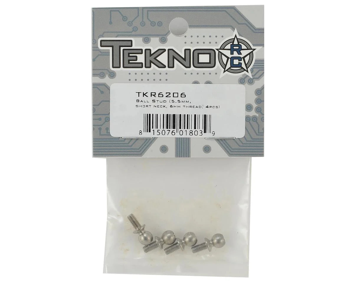 Tekno RC 5.5x6mm Short Neck Ball Stud (4)