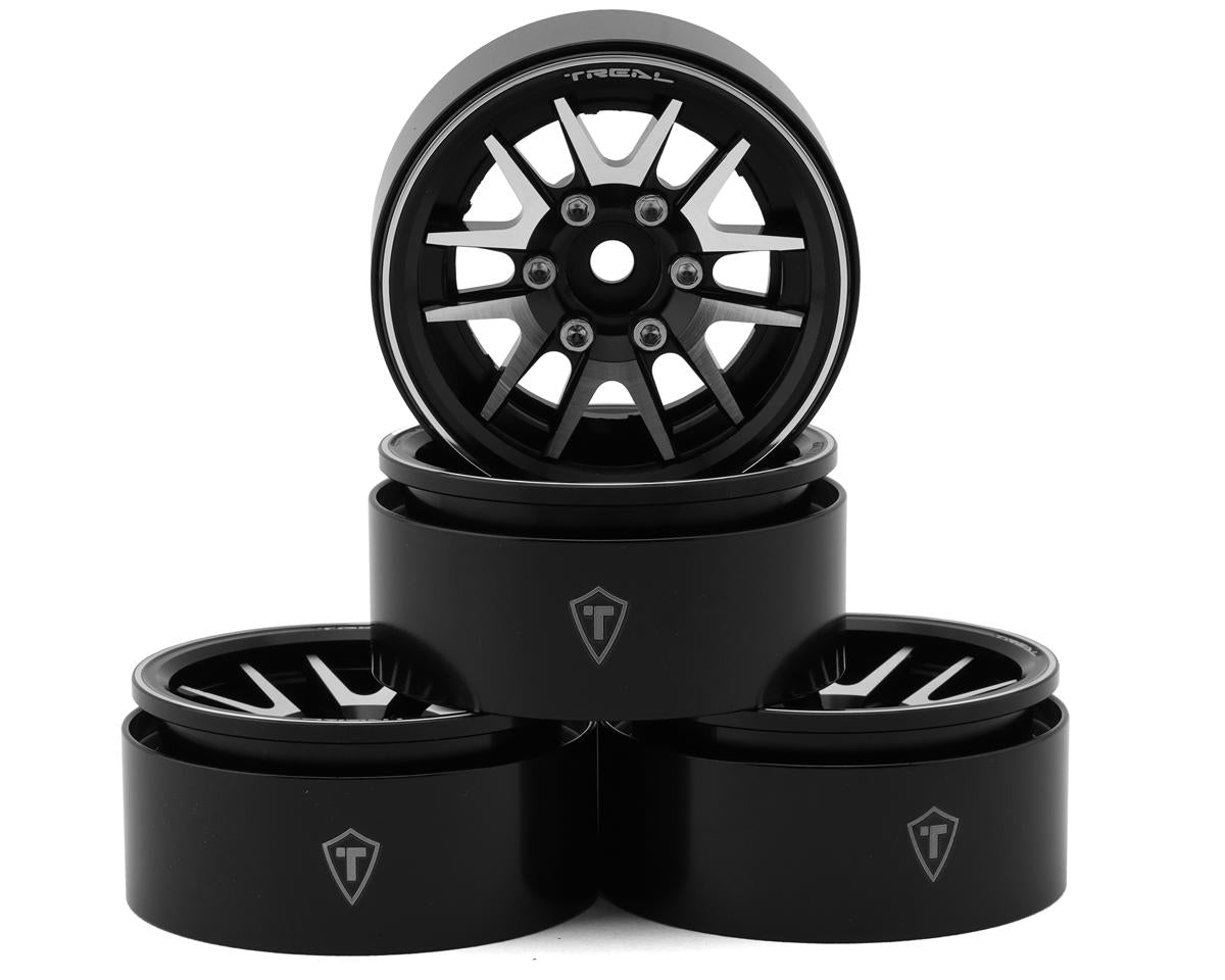 Treal Hobby Type L 1.9" V-Spoke Beadlock Wheels (4)