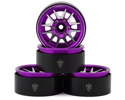 Treal Hobby Type L 1.9" V-Spoke Beadlock Wheels (4)