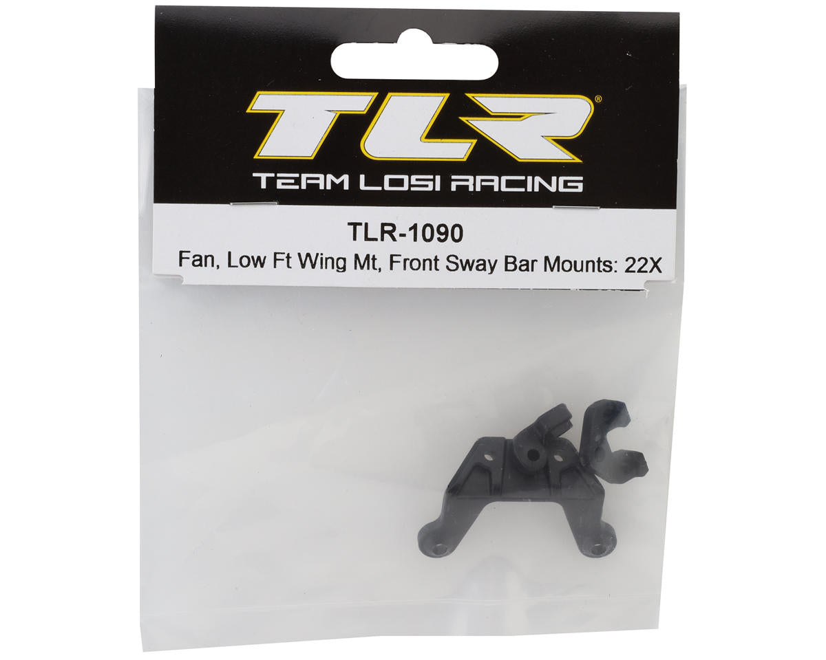 Team Losi Racing 22X Front Low Wing & Fan Mount Set