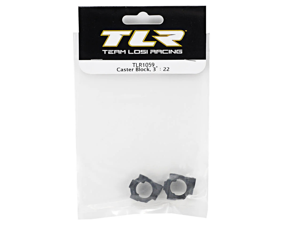 Team Losi Racing 3° Caster Block Set (TLR 22)
