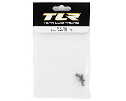 Team Losi Racing 10mm Hex Front Axle Set (2) (TLR 22)