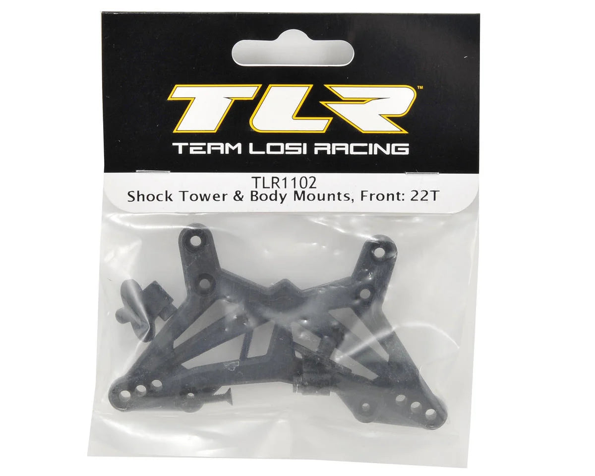 Team Losi Racing Front Shock Tower & Body Mount Set