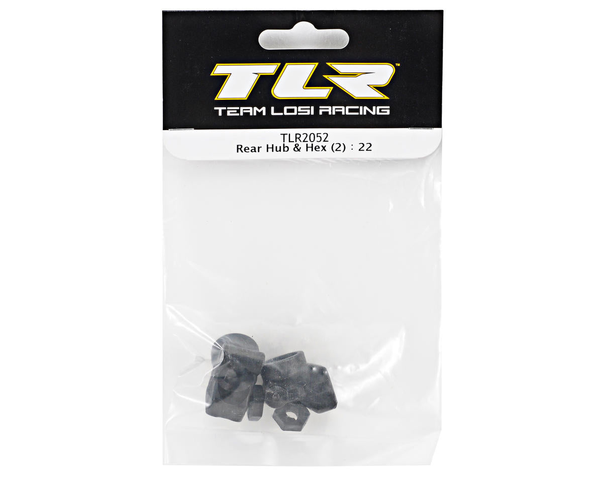 Team Losi Racing Rear Hub & Hex Set (2) (TLR 22)